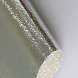 ALFW600 Vải sợi thủy tinh nhiệt độ cao với lá nhôm để cách nhiệt ống