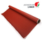 Vải màn chống cháy sợi thủy tinh nhiệt độ cao 0,4mm màu đỏ cho hệ thống điều khiển hỏa lực tòa nhà