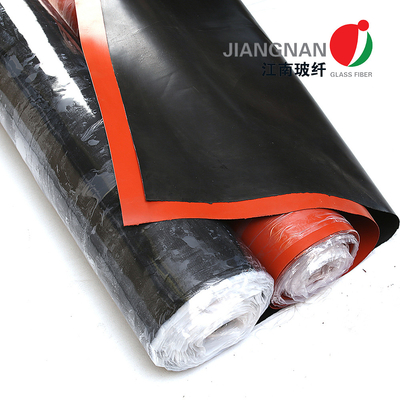 Bảo vệ nhiệt độ cao vải sợi thủy tinh phủ silicone để bảo vệ hàn