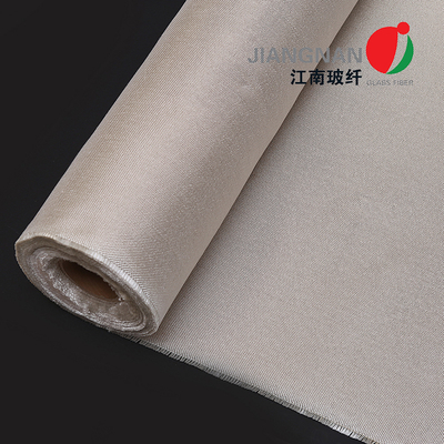 Vật liệu vải sợi thủy tinh có kết cấu rộng 100 cm để cách nhiệt và bảo vệ nhiệt sản xuất