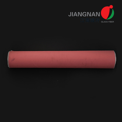 Màu hồng sợi thủy tinh hàn Chăn Sàn chữa cháy Vải silicone sợi thủy tinh có thể giặt được