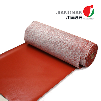 Vải sợi thủy tinh tráng cao su silicon hạng nặng cho tay áo cách nhiệt chịu nhiệt