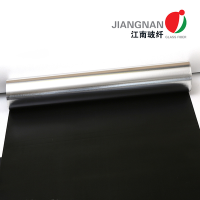 Vải cách nhiệt Vải sợi thủy tinh tráng silicone chống cháy Vải sợi thủy tinh màu đen