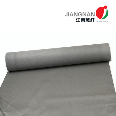 0,65mm 700 ℃ Vải sợi thủy tinh tráng Polyurethane gia cố bằng dây thép không gỉ