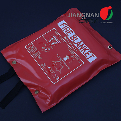 Chăn chống cháy bằng sợi thủy tinh Túi mềm / Hộp cứng Khiên bảo vệ cho người Chăn cứu hỏa khẩn cấp
