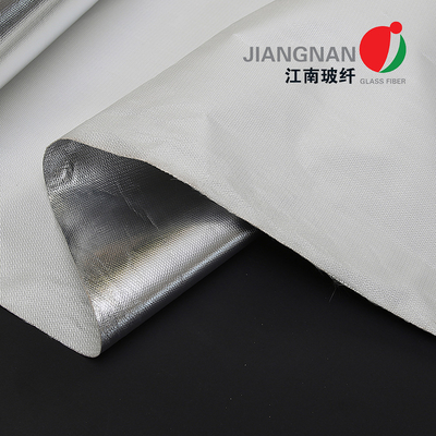 Vải sợi thủy tinh Aluminized 430-600G/Sq.Mtr cho nhiệt độ cao lên đến 550°C
