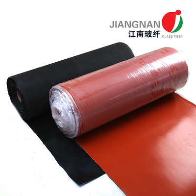 Rào chắn lửa vải sợi thủy tinh phủ silicone chống nhiệt độ lên đến 260 ° C