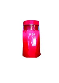 Polyester Sản phẩm bảo vệ an toàn Bình chữa cháy hình trụ Vỏ màu đỏ