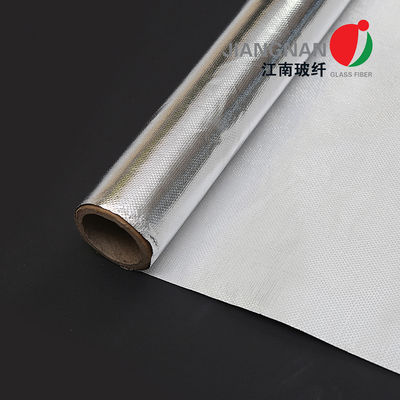 Vải cách nhiệt sợi thủy tinh được tráng nhôm 0,12mm cho lớp phủ hàng hải