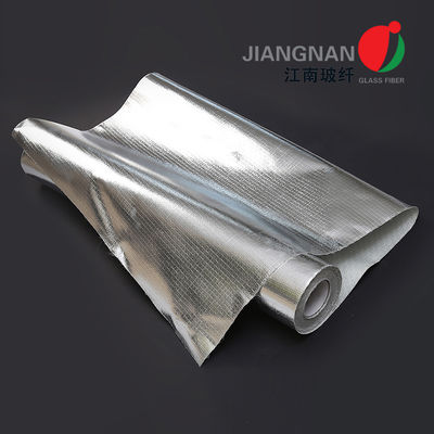 Vật liệu đóng gói sợi thủy tinh chống cháy có lớp phủ nhôm có phản xạ ánh sáng mạnh