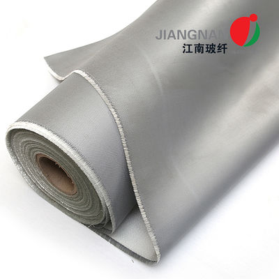 15oz Gary Màu 4HS E Vải sợi thủy tinh tráng silicone thủy tinh, Vải thủy tinh tráng silicone
