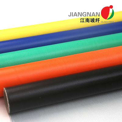 15oz / Yd2 Lớp phủ một mặt Cao su silicone Vải sợi thủy tinh cho áo khoác cách nhiệt công nghiệp